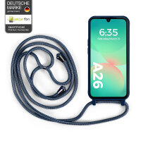 Handykette für Samsung Hanyhülle mit Band Hülle mit Kodel Smartphone Halskette Galaxy A26 in Blau