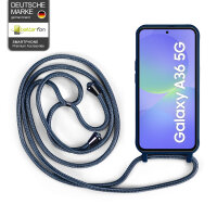 Handykette für Samsung Hanyhülle mit Band Hülle mit Kodel Smartphone Halskette Galaxy A36 in Blau