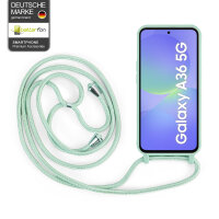 Handykette für Samsung Hanyhülle mit Band Hülle mit Kodel Smartphone Halskette Galaxy A36 in Mintgrün