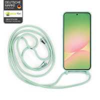 Handykette für Samsung Hanyhülle mit Band Hülle mit Kodel Smartphone Halskette Galaxy A56 in Mintgrün