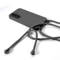 Handykette für Samsung Hanyhülle mit Band Hülle mit Kodel Smartphone Halskette Galaxy A56 in Schwarz