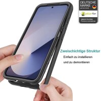 360 Grad Hülle mit eingebautem Displayschutz für Samsung Galaxy S25 360° Bumper
