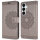 Handy Tasche für Samsung Galaxy S25 Hülle Handyhülle Klapphülle Wallet Case in Grau