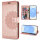 Handy Tasche für Samsung Galaxy S25 Hülle Handyhülle Klapphülle Wallet Case in Rosegold