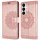 Handy Tasche für Samsung Galaxy S25 Hülle Handyhülle Klapphülle Wallet Case in Rosegold
