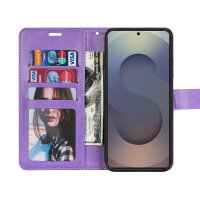 Handy Tasche für Samsung Galaxy S25 Ultra Hülle Handyhülle Klapphülle Wallet Case in Lila