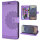 Handy Tasche für Samsung Galaxy S25 Ultra Hülle Handyhülle Klapphülle Wallet Case in Lila