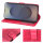 Handy Tasche für Samsung Galaxy S25 Ultra Hülle Handyhülle Klapphülle Wallet Case in Rot