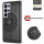 Handy Tasche für Samsung Galaxy S25 Ultra Hülle Handyhülle Klapphülle Wallet Case in Schwarz