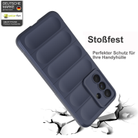Hülle für Samsung Galaxy A36 / A56 Handyhülle Outdoor Case Cover Bumper in Blau