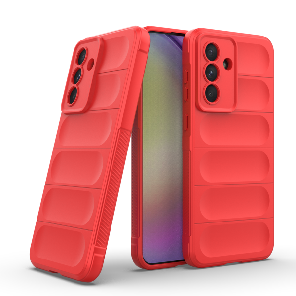 Hülle für Samsung Galaxy A36 / A56 Handyhülle Outdoor Case Cover Bumper in Rot