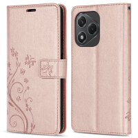 Hülle für Honor 400 Lite Handy Tasche Handyhülle Flip Cover Wallet Case Klapphülle in Rosegold
