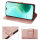 Hülle für Honor 400 Lite Handy Tasche Handyhülle Flip Cover Wallet Case Klapphülle in Rosegold