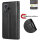 Hülle für Honor 400 Lite Handy Tasche Handyhülle Flip Cover Wallet Case Klapphülle in Schwarz