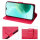 Hülle für Honor 400 Lite Handy Tasche Handyhülle Flip Cover Wallet Case Klapphülle in Rot