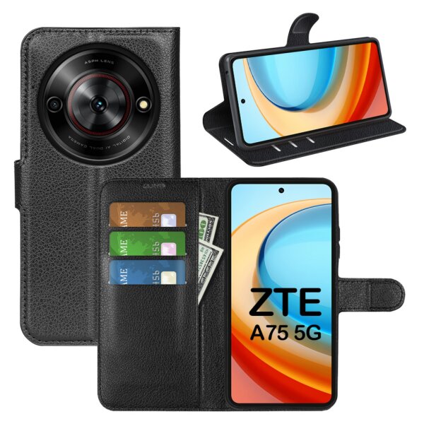 Handy Tasche für ZTE Blade A75 5G Handyhülle Hülle Wallet Case Flip Cover Leder Etui