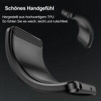 Carbon Hülle für Xiaomi Redmi A5 Handyhülle Back Cover Handy Tasche Bumper in Schwarz