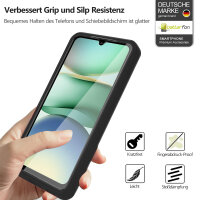 360° Grad Hülle für Xiaomi Redmi A5 Rundum vollschutz Integriertem Displayschutz in Schwarz