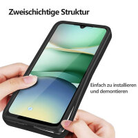 360° Grad Hülle für Xiaomi Redmi A5 Rundum vollschutz Integriertem Displayschutz in Schwarz