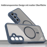 Handyhülle für Samsung Galaxy A16 Matt Case Schutzhülle Kratzfest Passgenau Blau