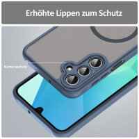 Handyhülle für Samsung Galaxy A16 Matt Case Schutzhülle Kratzfest Passgenau Blau