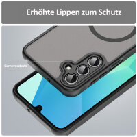 Handyhülle für Samsung Galaxy A16 Matt Case Schutzhülle Kratzfest Passgenau Schwarz