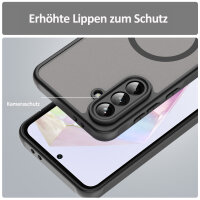 Handyhülle für Samsung Galaxy A36 Matt Case Schutzhülle Kratzfest Passgenau Schwarz
