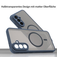 Handyhülle für Samsung Galaxy A36 Matt Case Schutzhülle Kratzfest Passgenau Blau