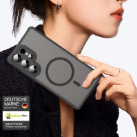 Handyhülle für Samsung Galaxy S25 Ultra Matt Case Schutzhülle Kratzfest Passgenau Schwarz