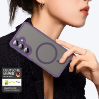 Handyhülle für Samsung Galaxy S25 Matt Case Schutzhülle Kratzfest Passgenau Lila
