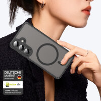 Handyhülle für Samsung Galaxy S24 Plus Matt Case Schutzhülle Kratzfest Passgenau Schwarz