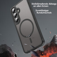 Handyhülle für Samsung Galaxy S24 Plus Matt Case Schutzhülle Kratzfest Passgenau Schwarz