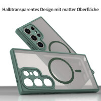 Handyhülle für Samsung Galaxy S24 Ultra Matt Case Schutzhülle Kratzfest Passgenau Grün