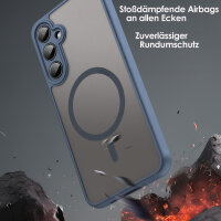 Handyhülle für Samsung Galaxy A55 Matt Case Schutzhülle Kratzfest Passgenau Blau