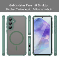 Handyhülle für Samsung Galaxy A55 Matt Case Schutzhülle Kratzfest Passgenau Grün