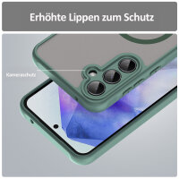 Handyhülle für Samsung Galaxy A55 Matt Case Schutzhülle Kratzfest Passgenau Grün