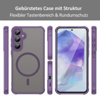 Handyhülle für Samsung Galaxy A55 Matt Case Schutzhülle Kratzfest Passgenau Lila