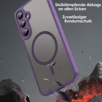 Handyhülle für Samsung Galaxy A55 Matt Case Schutzhülle Kratzfest Passgenau Lila