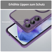 Handyhülle für Samsung Galaxy A55 Matt Case Schutzhülle Kratzfest Passgenau Lila