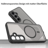 Handyhülle für Samsung Galaxy A55 Matt Case Schutzhülle Kratzfest Passgenau Schwarz