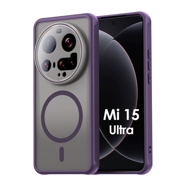 Handyhülle für Xiaomi 15 Ultra Matt Case Schutzhülle Kratzfest Passgenau Lila