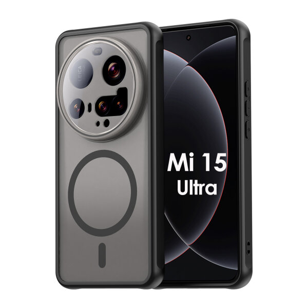 Handyhülle für Xiaomi 15 Ultra Matt Case Schutzhülle Kratzfest Passgenau Schwarz