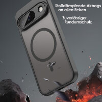 Handyhülle für Google Pixel 9 Matt Case Schutzhülle Kratzfest Passgenau Schwarz