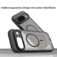 Handyhülle für Google Pixel 9 Matt Case Schutzhülle Kratzfest Passgenau Schwarz