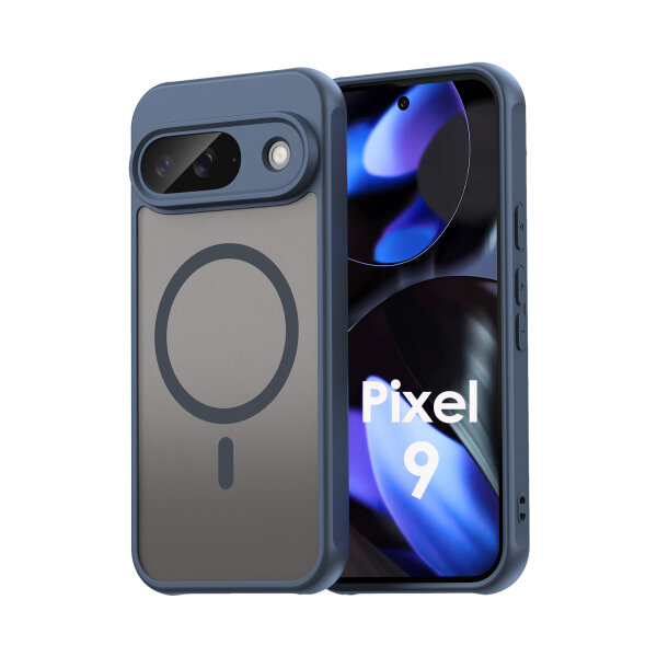 Handyhülle für Google Pixel 9 Matt Case Schutzhülle Kratzfest Passgenau Blau