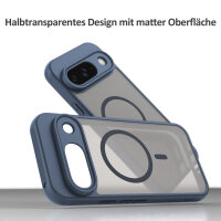 Handyhülle für Google Pixel 9 Matt Case Schutzhülle Kratzfest Passgenau Blau