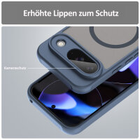 Handyhülle für Google Pixel 9 Matt Case Schutzhülle Kratzfest Passgenau Blau