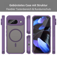 Handyhülle für Google Pixel 9 Matt Case Schutzhülle Kratzfest Passgenau Lila