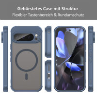 Handyhülle für Google Pixel 9 Pro Matt Case Schutzhülle Kratzfest Passgenau Blau