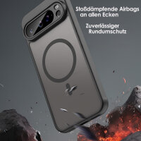 Handyhülle für Google Pixel 9 Pro XL Matt Case Schutzhülle Kratzfest Passgenau Schwarz